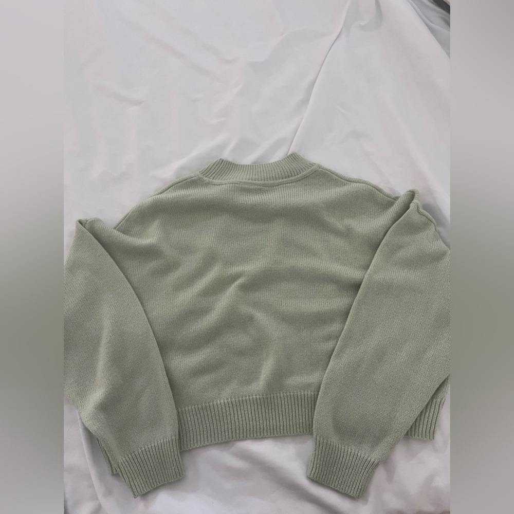 H&M green cardigan